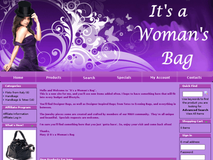 www.itsawomansbag.com