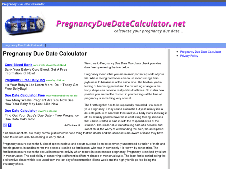 www.pregnancyduedatecalculator.net