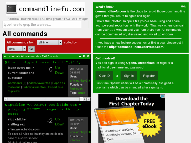 www.commandlinefu.com