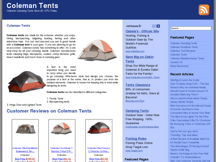 www.tentscoleman.com