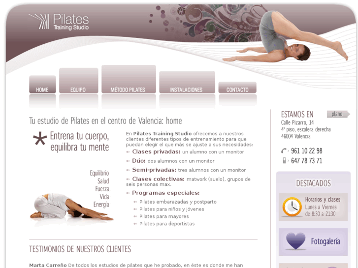www.pilatestrainingstudio.es