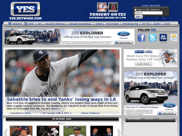 www.yankeesentertainmentandsportsnetwork.com