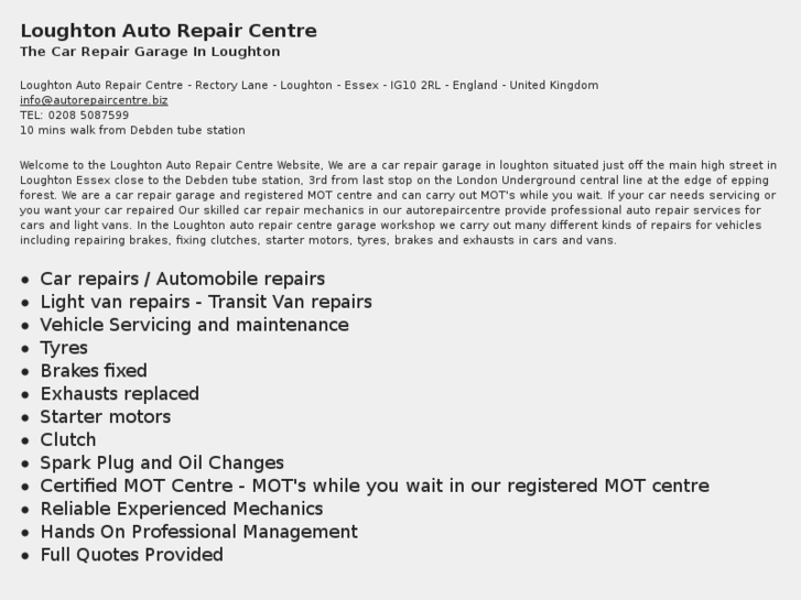 www.autorepaircentre.biz