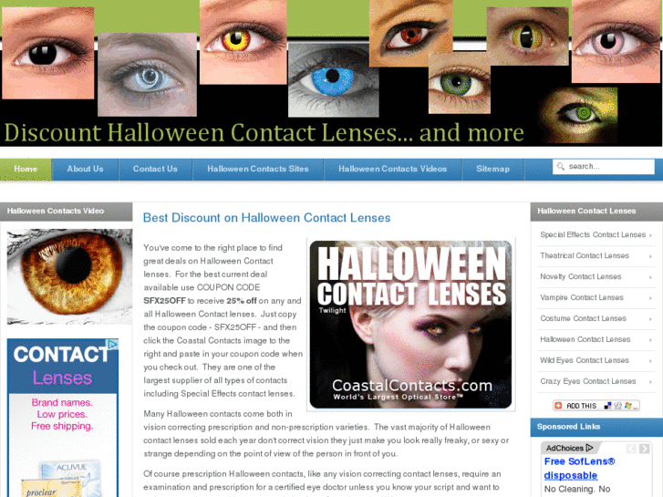 www.discounthalloweencontactlenses.com