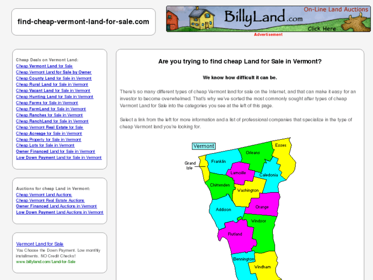 www.find-cheap-vermont-land-for-sale.com