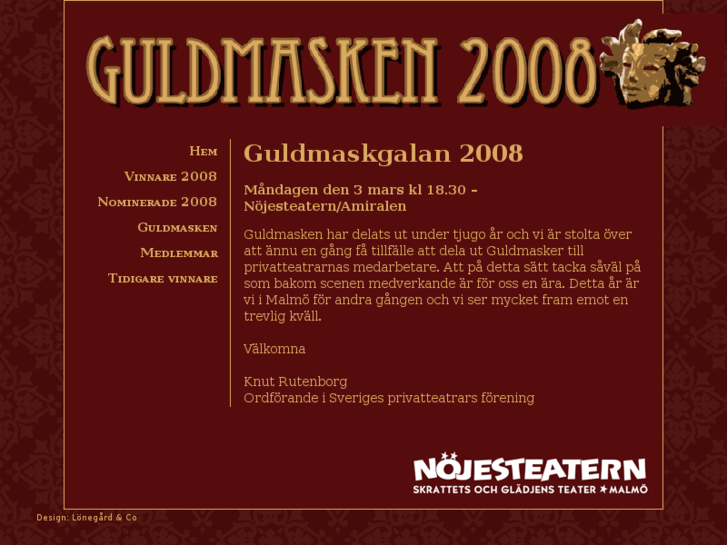 www.guldmasken.se