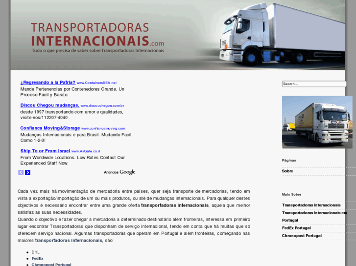 www.transportadorasinternacionais.com