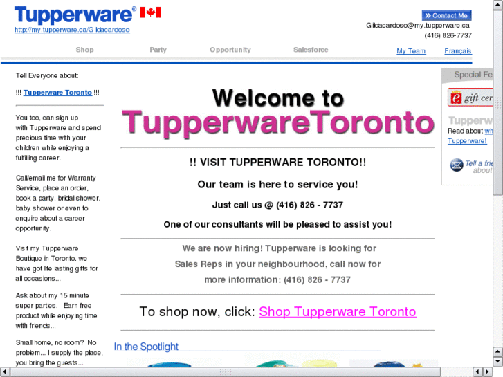 www.tupperwaretoronto.com