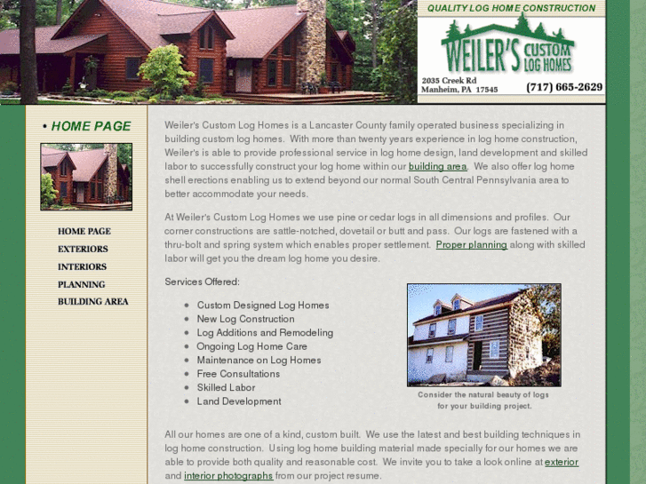 www.weilerscustomloghomes.com