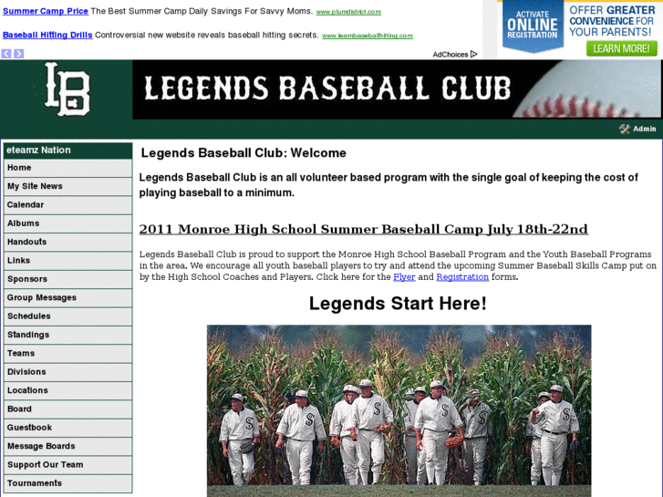 www.legendsbaseballclub.org