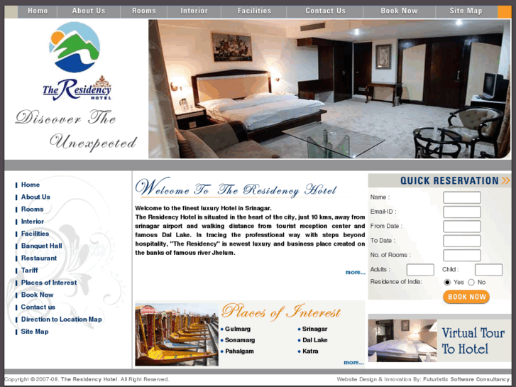 www.hotelresidencykashmir.com