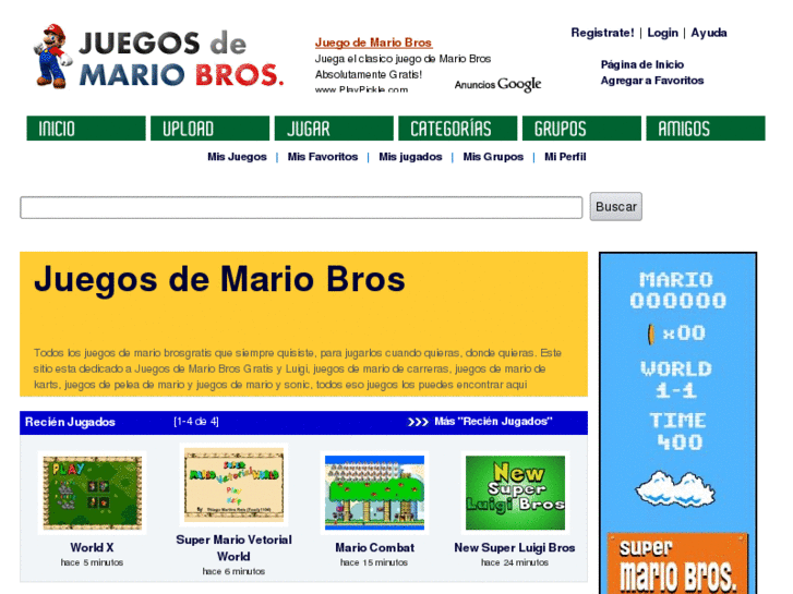 www.juegosdemariobros.tv