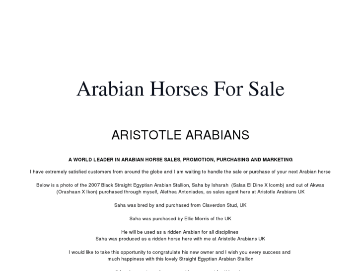 www.arabianhorsesforsale.co.uk