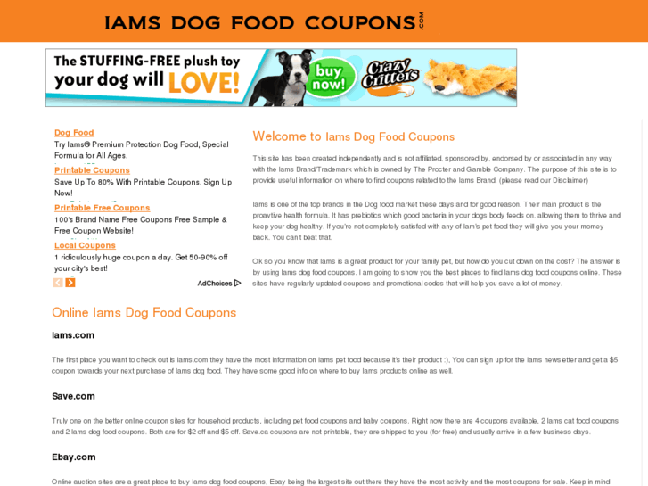 www.iamsdogfoodcoupons.com