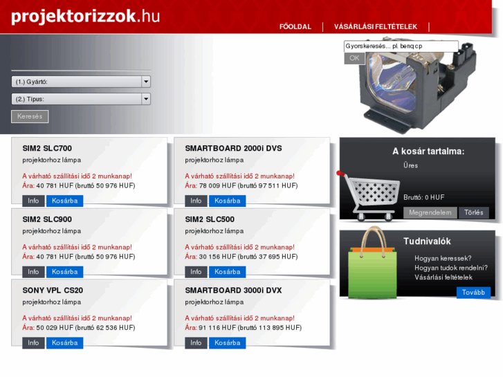 www.projektorizzok.hu