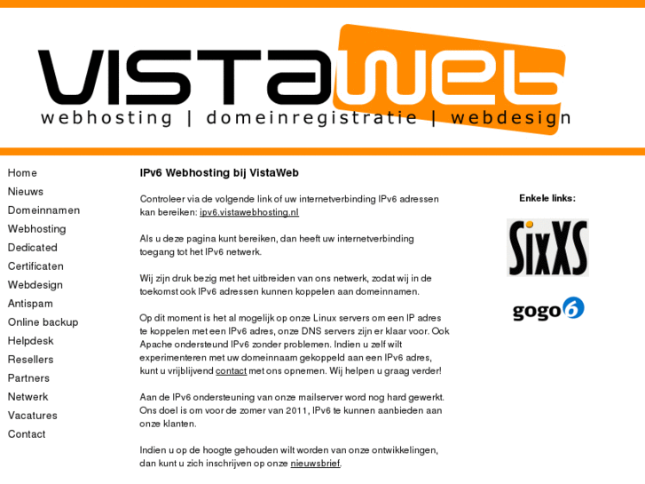 www.vistawebhosting.nl