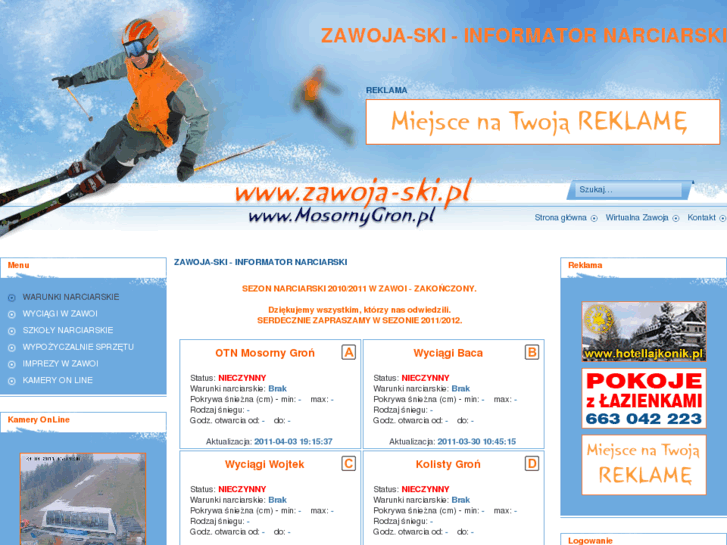 www.zawoja-ski.info