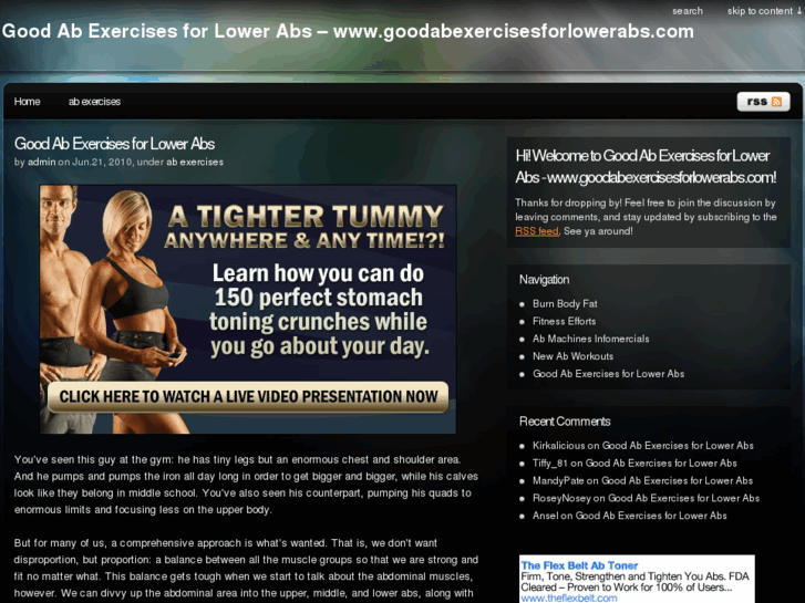 www.goodabexercisesforlowerabs.com