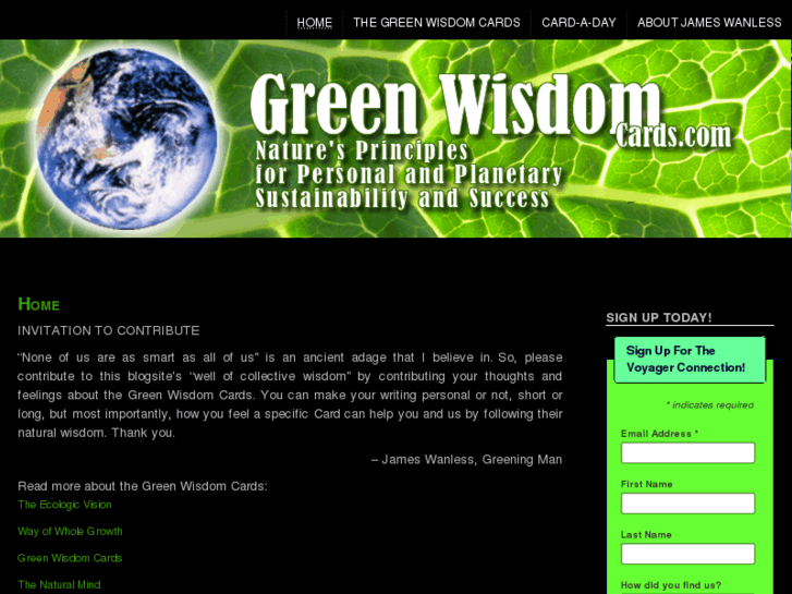 www.greenwisdomcards.com