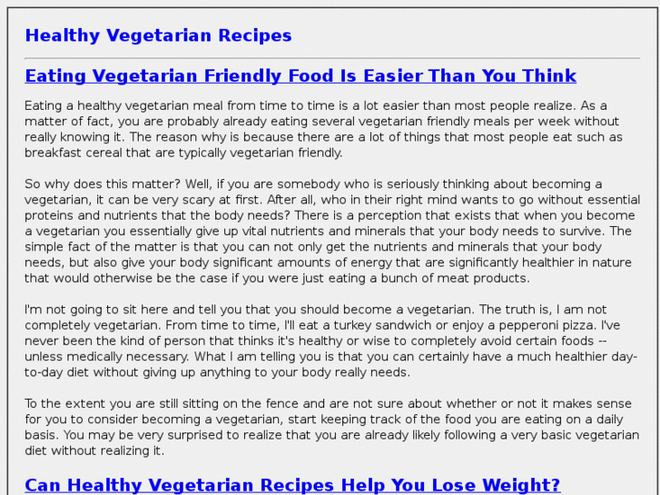 www.healthyvegetarianrecipes.org