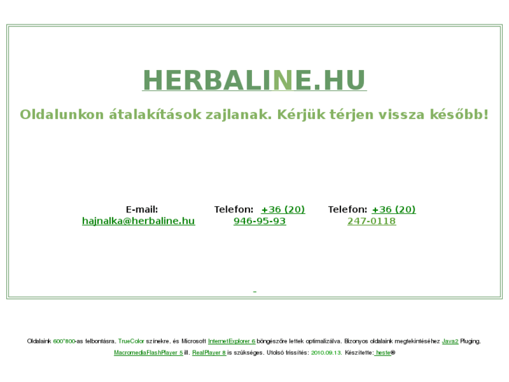 www.herbaline.hu