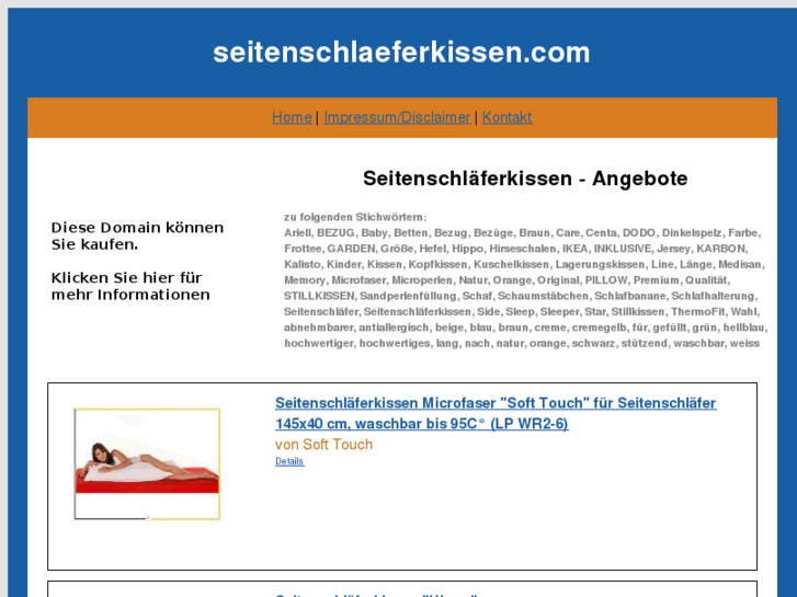 www.seitenschlaeferkissen.com