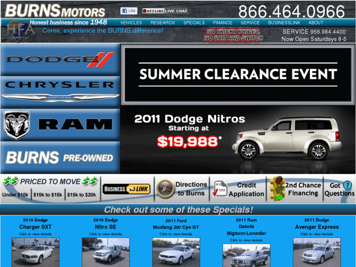 www.burnsmotors.com