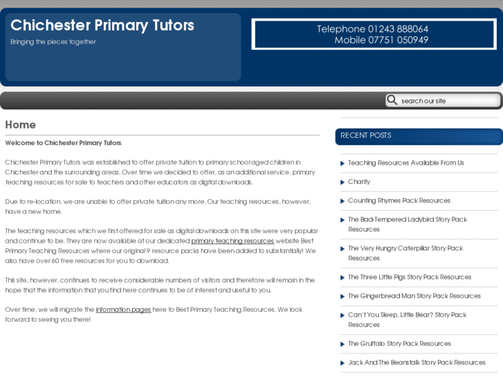 www.chichesterprimarytutors.co.uk