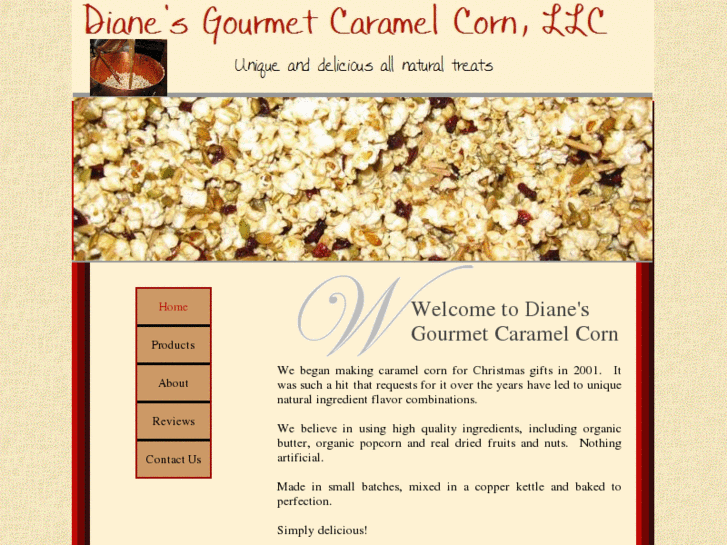 www.dianesgourmetcaramelcorn.com