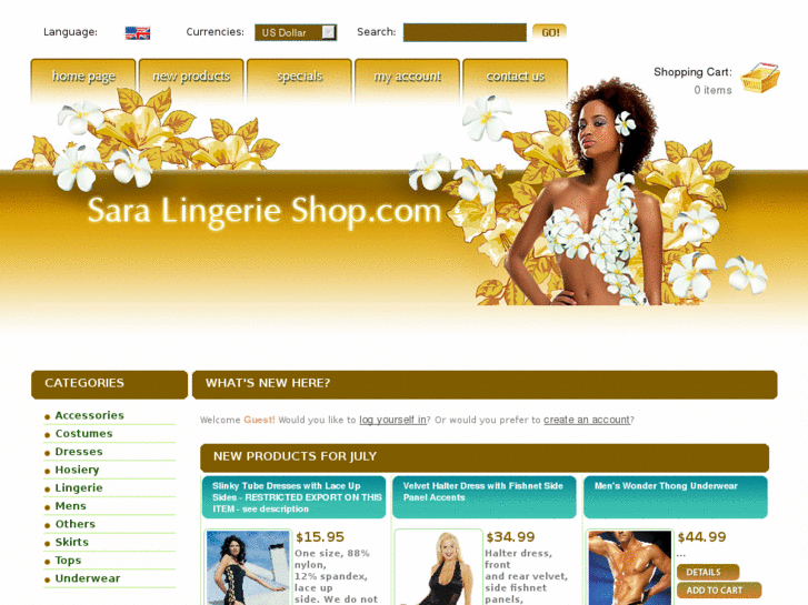 www.saralingerieshop.com