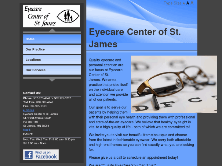 www.eyecarecenterofstjames.com