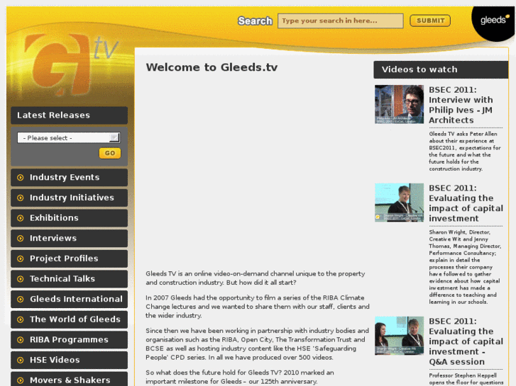 www.gleeds.tv