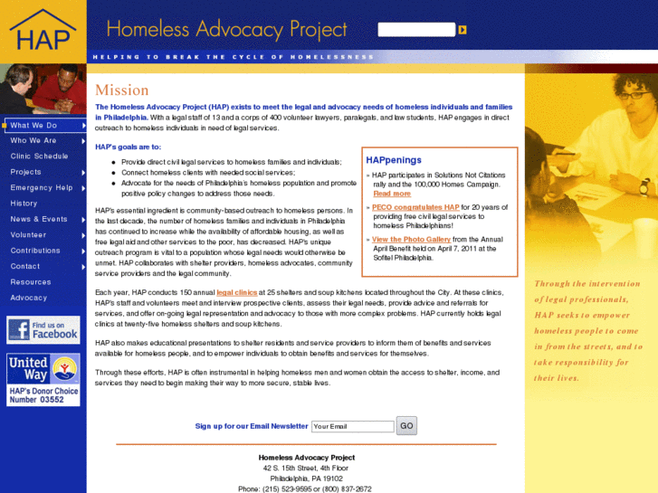 www.homelessadvocacyproject.org