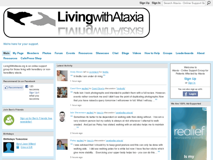 www.livingwithataxia.org