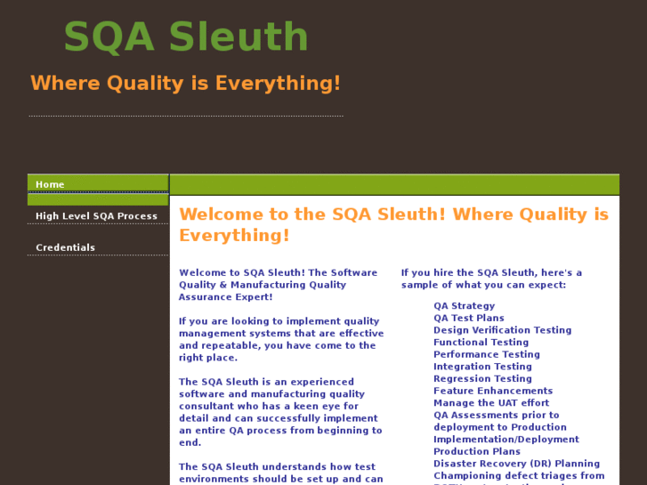 www.sqasleuth.com