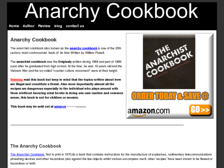 www.anarchycookbook.org