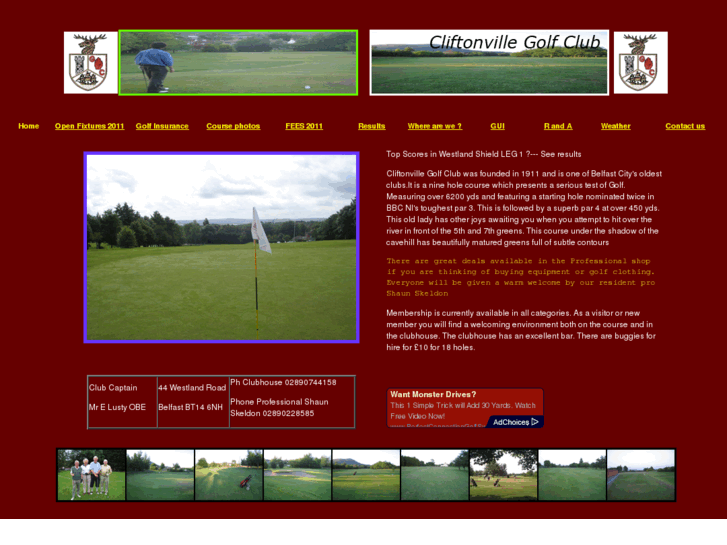 www.cliftonvillegolfclub.com