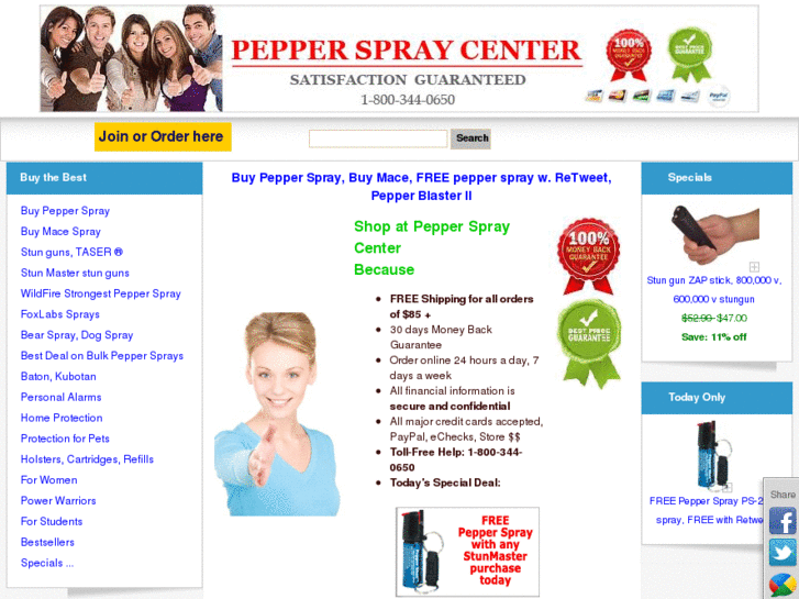 www.pepperspraycenter.com