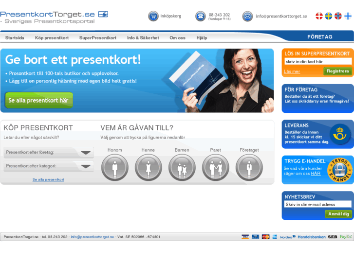 www.presentkorttorget.se