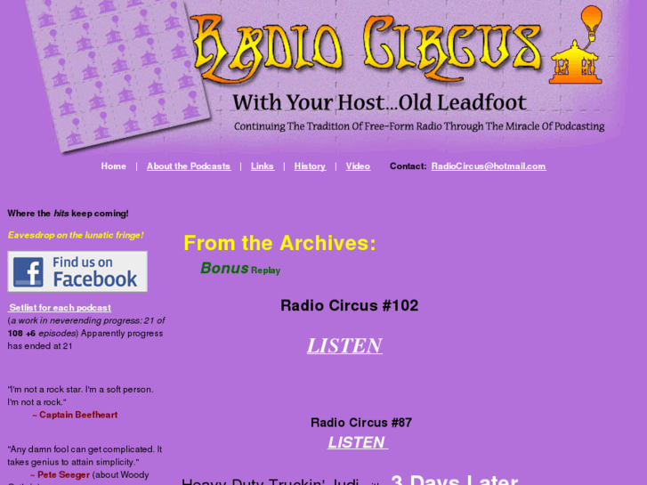 www.radiocircus.net