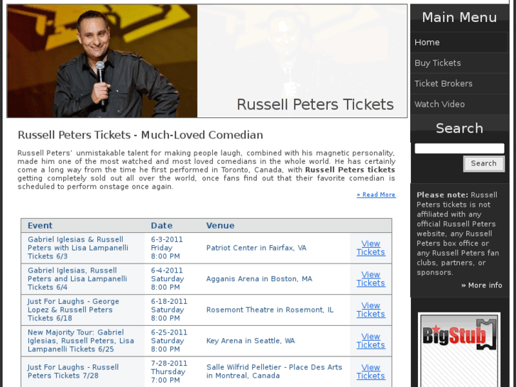 www.russellpeterstickets.org