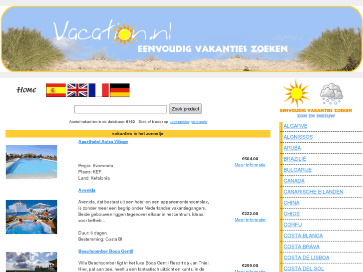 www.vacation.nl