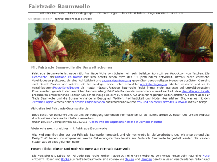 www.fairtrade-baumwolle.de