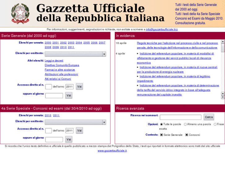 www.gazzettaufficiale.biz