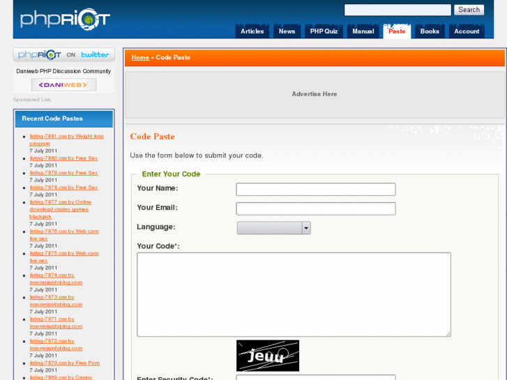 www.phpaste.com