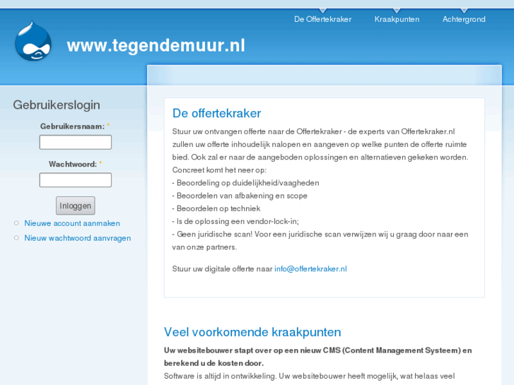 www.tegendemuur.nl