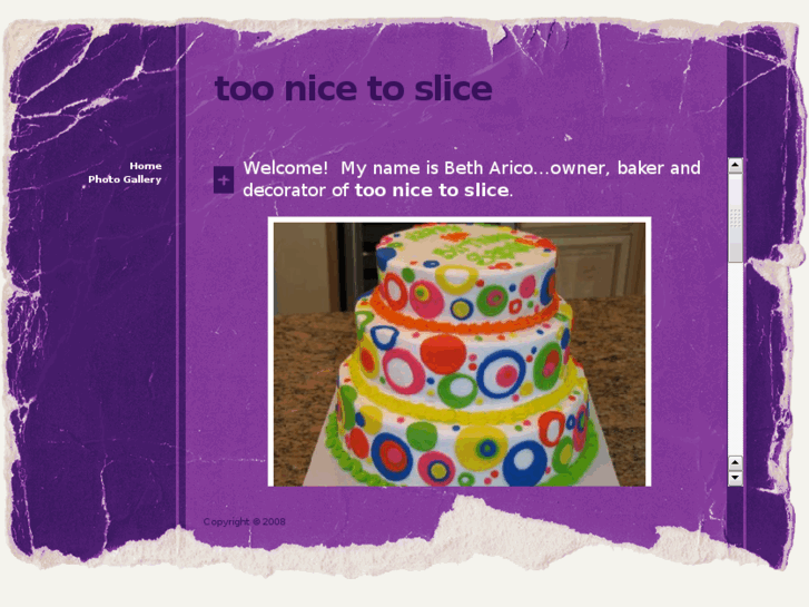 www.toonicetoslicecakesbybeth.com