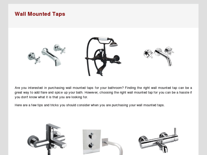 www.wallmountedtaps.com