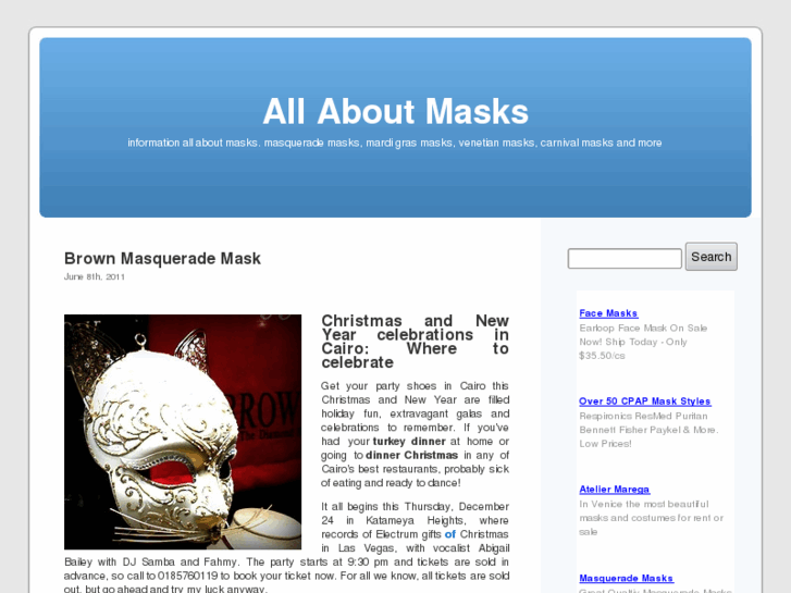 www.allaboutmasks.com