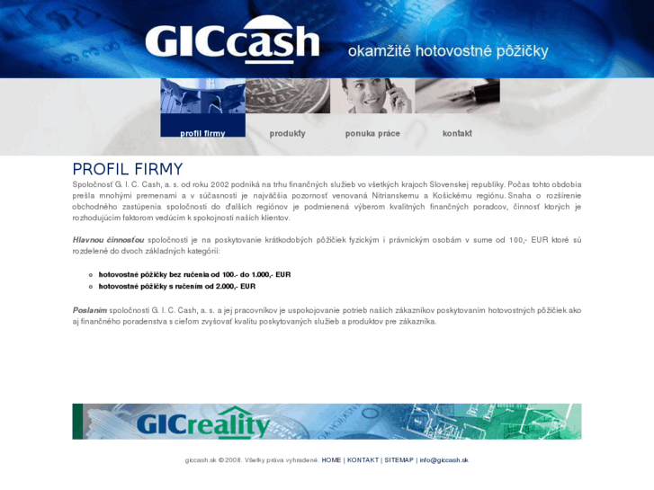 www.giccash.sk